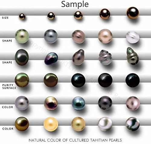 Vista 4 de Pendientes de perlas de Tahití para mujer Oro blanco de 18 quilates 0.354-0.394 in Redondo - VIKI LYNN, Oro blanco Perla, Perla