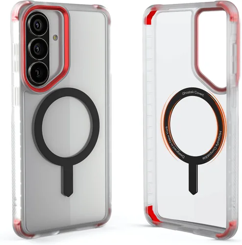 Vista 35 de Ghostek COVERT - Funda rosa para Galaxy Z Flip 4 para mujeres y niñas, protección completa de bisagra y parte trasera transparente, duradera