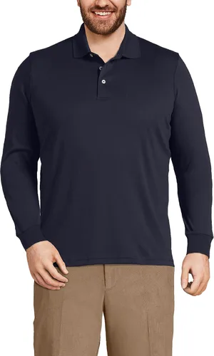 Vista 3 de Lands' End - Camisa polo muy suave de manga larga para hombre