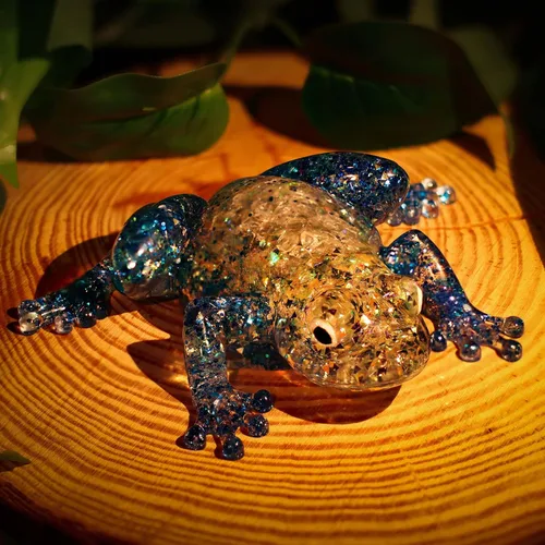 Vista 4 de Moldes de resina epoxi de silicona, 4 unidades variadas de caracol de lagarto de rana 3D