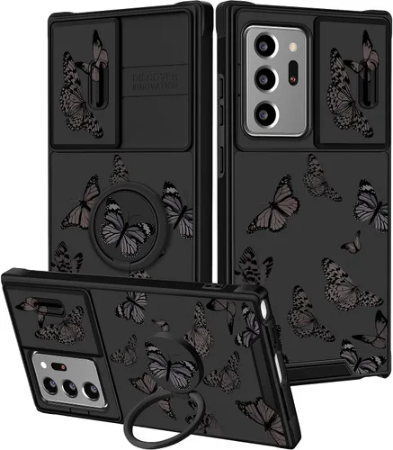 Vista 24 de Funermei para Samsung Galaxy Z Flip 4 Funda - Funda de Teléfono Bonita para Mujeres y Niñas con Mariposas Bonita Estética Femenina Diseño