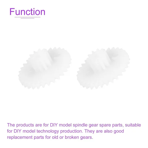 Vista 4 de DMiotech Paquete de 20 engranajes de plástico de 30 dientes, modelo 30102B, engranajes helicoidales de plástico para automóviles de bricolaje