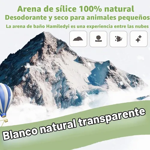 Vista 2 de Hamiledyi Hamster Bath Sand 2 LB Polvo de jerbo libre baño de aseo