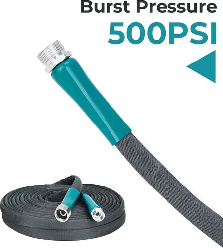 Vista 5 de Manguera de jardín ligera de 25 pies, manguera de agua para exteriores, sin torceduras, ultra flexible, resistente a explosiones, resistente