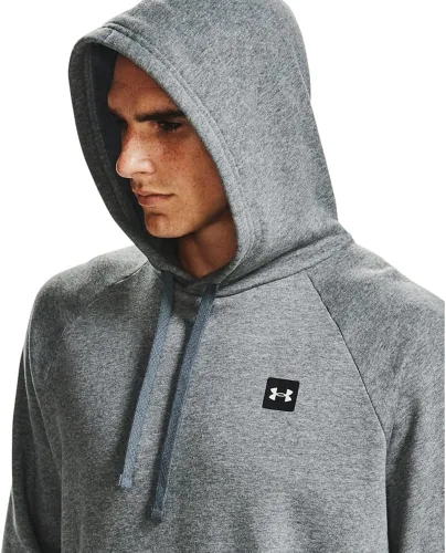 Vista 4 de Under Armour Rival - Sudadera ajustada de vellón con capucha, para hombre