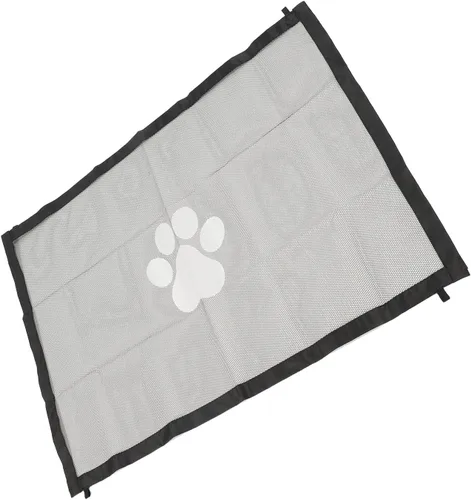 Vista 7 de Puerta para mascotas, puerta de perro, plegable, para interiores, para escaleras, puertas, dormitorios, pasillos (S 35.43 pulgadas de diámetro)