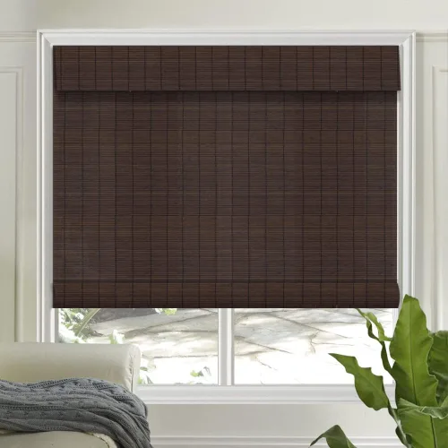 Vista 22 de LETAU - Cortinas de madera para ventanas con cenefa, filtran la luz