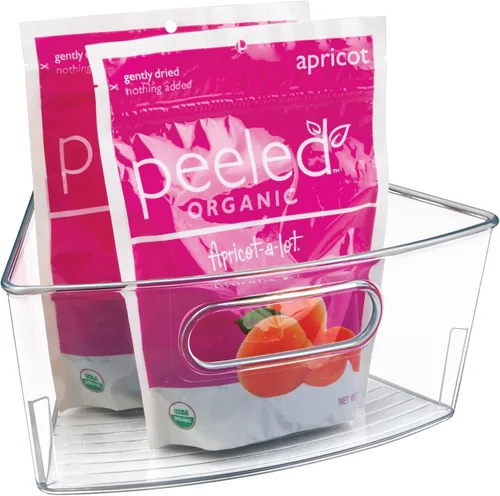 Vista 2 de Organizadores InterDesign® Cabinet Binz™ Lazy Susan para alacena/armario de cocina - Cuña de 1/8 de círculo, transparente