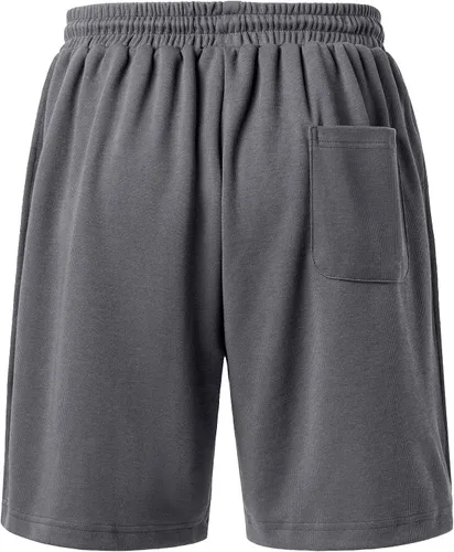Vista 3 de Pantalones cortos deportivos para hombre de 9 pulgadas con bolsillos profundos para correr, deportes, senderismo, gimnasio, trotar, uso diario