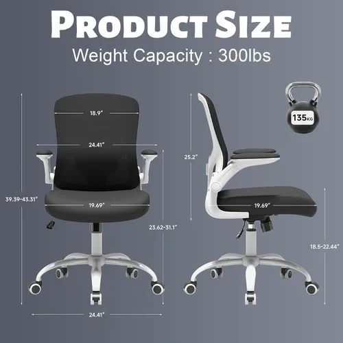 Vista 10 de Silla de oficina ergonómica, silla de juegos, silla de escritorio