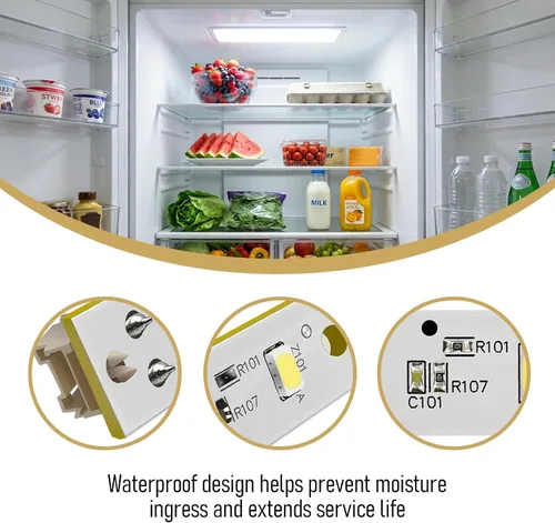 Vista 3 de WISINY WR55X26671 Bombilla LED para refrigeradores GE Foco LED para refrigerador LED y reemplazo de luz LED para refrigerador GE Reemplaza