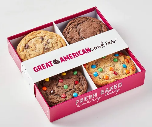 Vista 10 de Great American Cookies – 12 galletas assortidas recién horneadas – horneadas a diario, preparadas a mano y nunca congeladas – Ideales