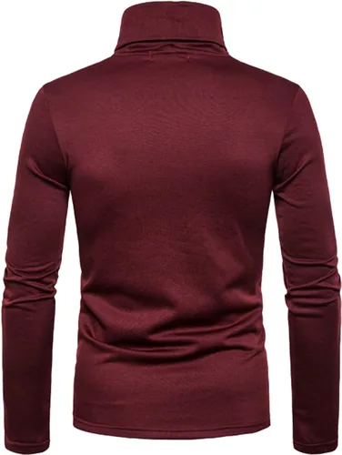 Vista 3 de MAQUIDE Suéter básico de punto térmico de cuello alto para hombre
