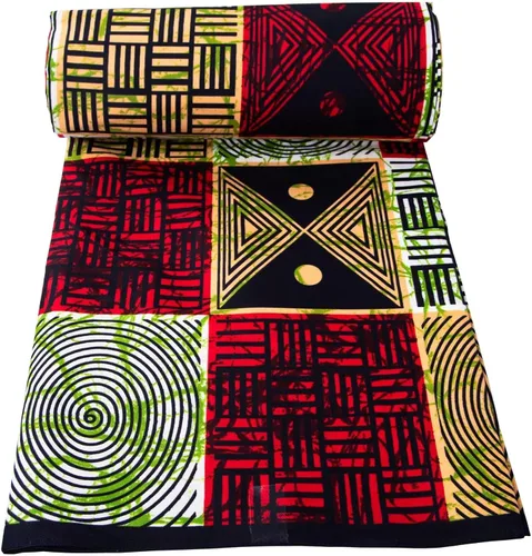Vista 7 de HollandaisWax Tela africana 6 yarda impresa tela africana Ankara tela de cera para vestido de fiesta 6681NEWa