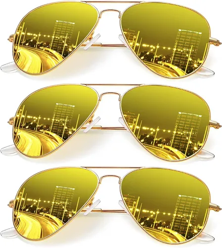 Vista 44 de KALIYADI Classic Aviator Sunglasses for Men Women Driving Sun glasses Polarized Lens UV Blocking Negro