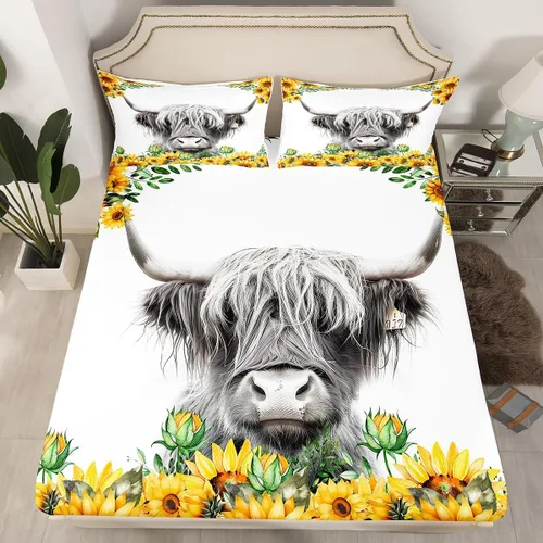 Vista 33 de Ropa de cama de 2 piezas, estilo rústico de granja, juego de ropa de cama para adolescentes y adultos, sábanas bajeras, ropa de cama ajustable
