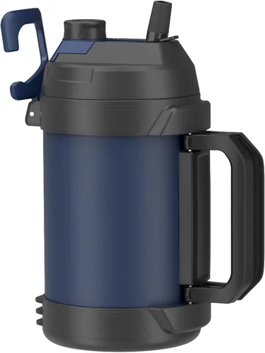 Vista 11 de Zukro Jarra de agua de 1 galón, botella de agua grande con aislamiento de triple pared de un galón con popote y boquilla, mantiene el frío 48 horas