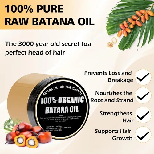 Vista 2 de Tratamiento capilar con aceite de batana crudo, nutre y revitaliza para un cabello suave y sin enredos, fácil aplicación para una hidratación