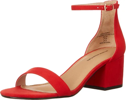 Vista 13 de Amazon Essentials Women's Two Strap Heeled Sandals with Adjustable Ankle Strap, Padded Memory Foam Insole Beige