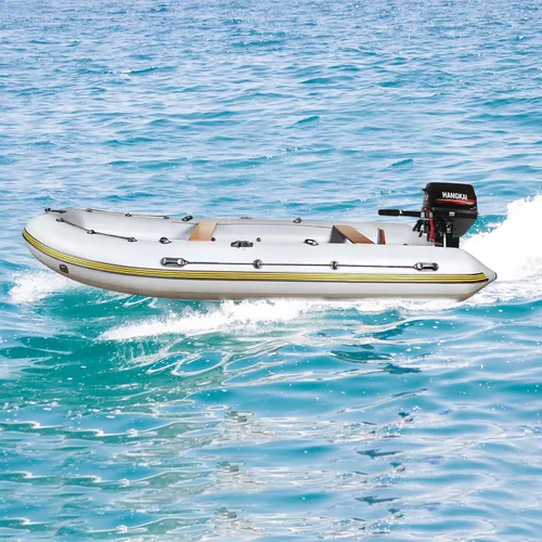 Vista 9 de Motor fuera de borda de 12 HP, 169CC 2 tiempos motores fuera de borda de eje largo, motor marino de gasolina resistente con sistema CDI de agua