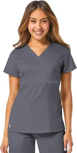 Vista 9 de Maevn Top cruzado con panel de malla EON para mujer Azul Ceil