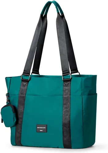 Vista 10 de Hanke Bolsa de viaje expandible de 39 litros, bolsa de lona plegable para viajes, bolsas de mano de fin de semana para mujeres con múltiples Gris