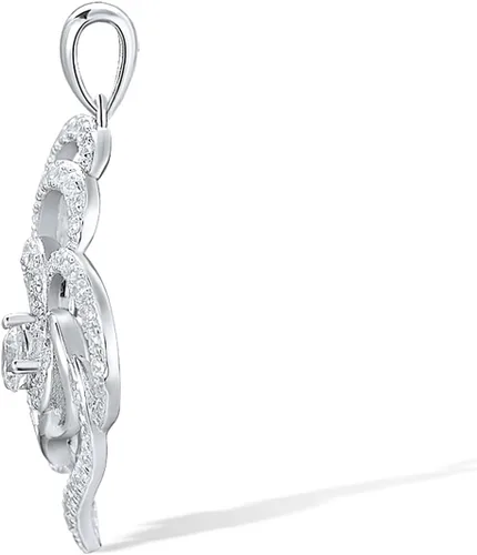 Vista 2 de Santuzza Colgante de plata de ley 925 con patrón geométrico para mujer