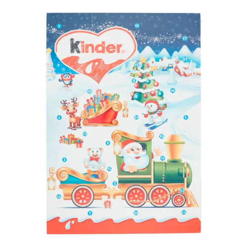 Vista 3 de Kinder Calendario de Adviento Mini Santa 4.76 oz