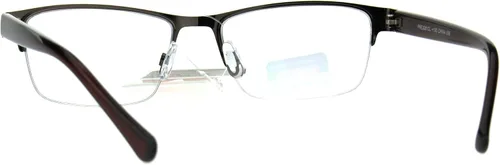 Vista 4 de Gafas de lectura progresivas con borde de metal para hombre