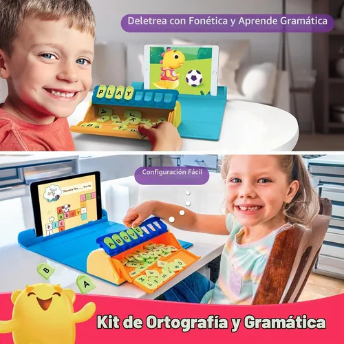 Vista 4 de PlayShifu Junior Genius Pack 3-in-1 STEM Learning Kit with Word Wiz, Mission Math & Connecto Tech-Powered Educational Toys for Kids Ages 4–10