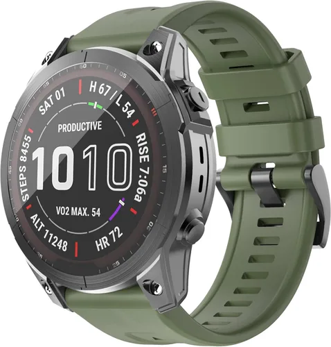 Vista 12 de OVERSTEP - Correa de reloj compatible con Garmin Fenix 7/Fenix 6/Fenix 5 22mm Width Soft Silicone Watch Strap for Garmin Fenix 5/Fenix 5