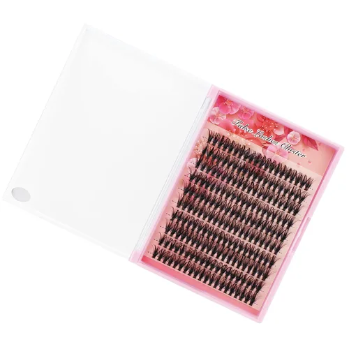 Vista 3 de Bodermincer 200 extensiones de pestañas mixtas/de 0.55-0.630-0.700 pulgadas, pestañas postizas de volumen ruso natural 3D de volumen ruso