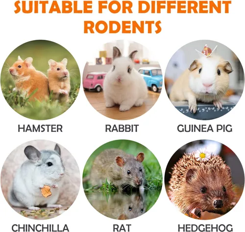 Vista 6 de Sofier Golosinas de Heno Timothy Juguetes para Conejos Juguetes para Conejitos Cobayo Hámster Masticables Naturales para Dientes Hechos a Mano