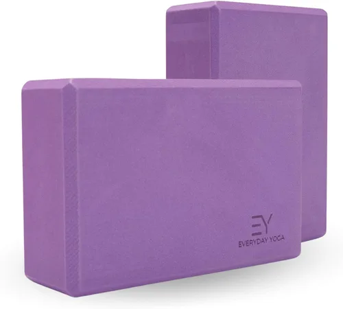 Vista 9 de Everyday Yoga Bloque de espuma y correa de yoga, superficie antideslizante suave para estabilidad, equilibrio y estiramientos profundos, ideal