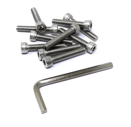 Vista 205 de iexcell Kit de tornillos de cabeza hexagonal de acero inoxidable 304, 100 unidades M2 x 0.157 in, paso de rosca de 0.016 in