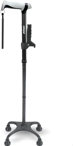 Vista 9 de Rehand Bastón cuádruple, bastón para caminar con mango ergonómico siempre y elegante base de 4 puntas para mayor estabilidad, bastones ajustables