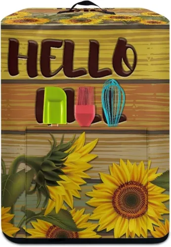 Vista 3 de ZOUTAIRONG Funda para freidora de aire de girasol de otoño para el hogar, accesorios de decoración de cocina, fundas para electrodomésticos pequeños