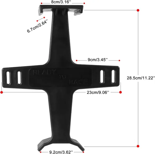 Vista 2 de Soporte de horquilla universal para motocicleta de 10.6 pulgadas, protección de horquilla de plástico, protector de horquilla, ahorrador