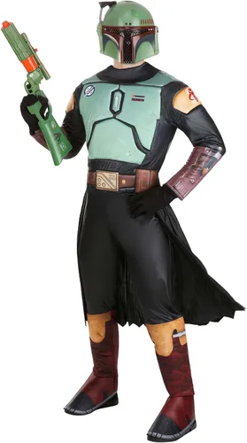 Vista 2 de Disfraz de Boba Fett para adultos, Negro
