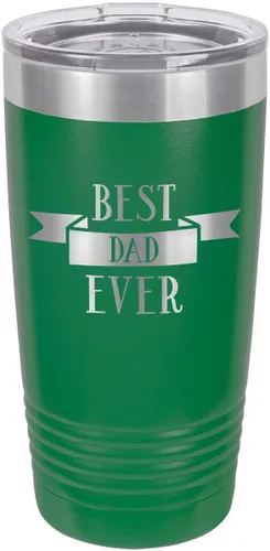 Vista 13 de Vaso con pajita para beber Best Dad Ever-D de 20 onzas Taza de viaje grabada con láser Comparar con Yeti Rambler Idea de regalo para el día