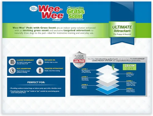 Vista 9 de Four Paws Wee-Wee Ultimate Attractant - Almohadillas para orina de perro