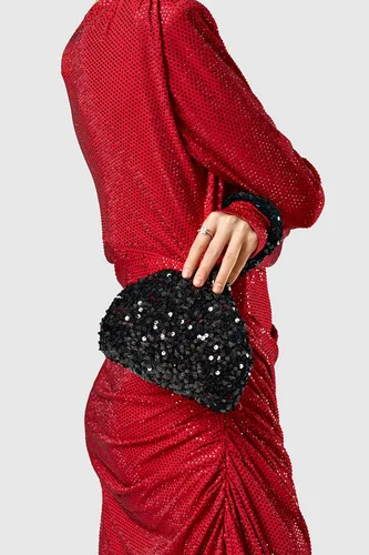 Vista 6 de BABEYOND Bolsos de noche para mujer, estilo vintage, con lentejuelas, con purpurina, triángulo, para fiesta de los años 20, baile de graduación, boda
