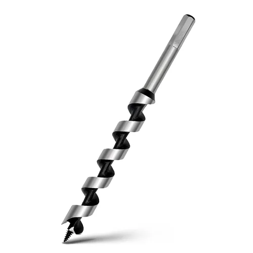 Vista 23 de Broca helicoidal de 0.94 x 11.8 pulgadas para madera, broca helicoidal con vástago hexagonal para madera blanda, madera dura, plástico