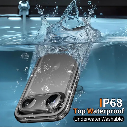 Vista 4 de Cozycase TOP - Funda impermeable para iPhone Air - Militar resistente 360 a prueba de golpes, cuerpo completo con protector de cámara de pantalla