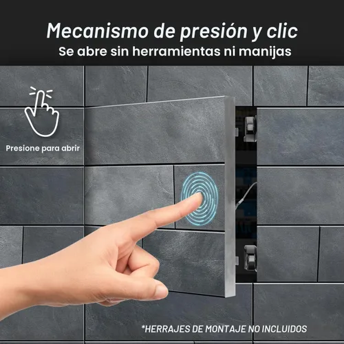 Vista 4 de Repa Market - Panel de acceso para paneles de yeso con marco de aluminio, cubierta de orificio de pared, panel de puerta de acceso con función