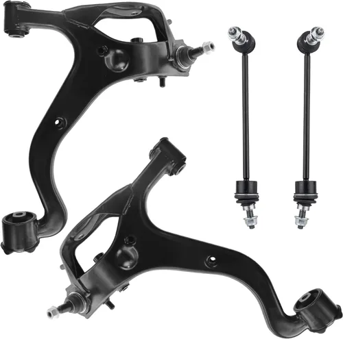 Vista 113 de Detroit Axle - 4 piezas de brazos de control traseros para Ford C-Max, Focus, Mazda 3 5, Volvo C30, C70, S40, V50, 4 brazos de control superiores e