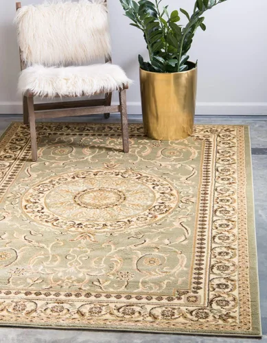 Vista 10 de Unique Loom colección Versailles - Alfombra de área con patrón de medallón, motivo floral; estilo tradicional clásico