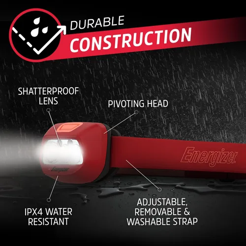 Vista 8 de Energizer WeatheReady - Kit de corte de energía con linterna LED 2 en 1, linterna frontal LED, IPX4 resistente al agua, baterías AA + AAA, estuche