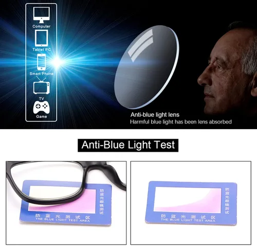 Vista 7 de Gafas de miopía para hombres y mujeres, gafas de miopía retro, gafas de visión corta antiluz azul