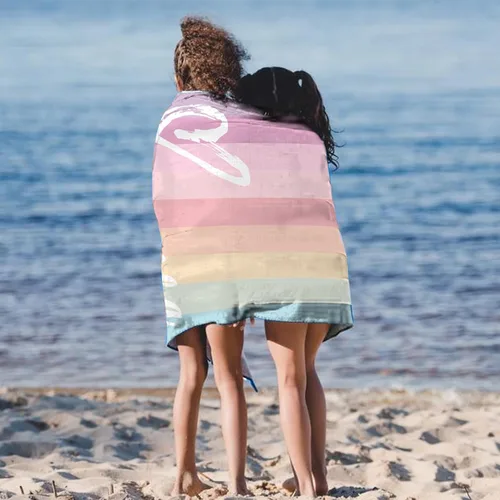 Vista 5 de Toallas de playa personalizadas para niños, toallas de playa personalizadas con nombres, regalos personalizados para niños pequeños, niñas